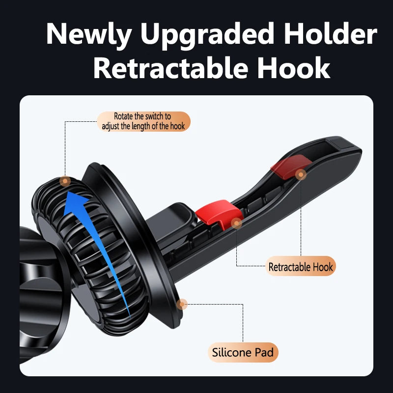 MagSafe Car Phone Mount - 360° Magnetic Air Vent Holder