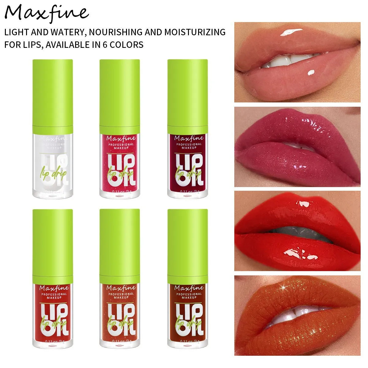 GlassGlow Lip Gloss Set (6 Shades)