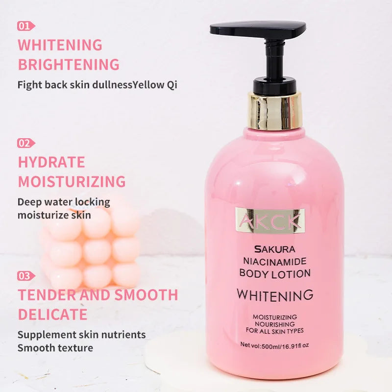 Sakura Glow Niacinamide Body Lotion (Hydrating & Brightening)