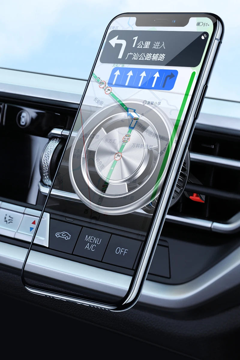 MagSafe Car Phone Mount - 360° Magnetic Air Vent Holder