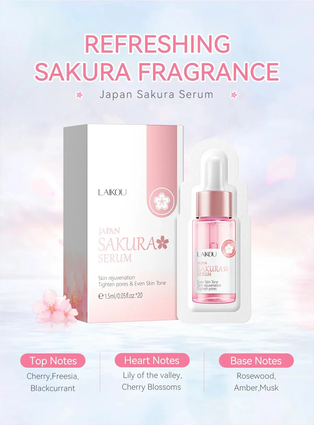 Sakura Brightening Face Serum (Glow & Pore Tightening)