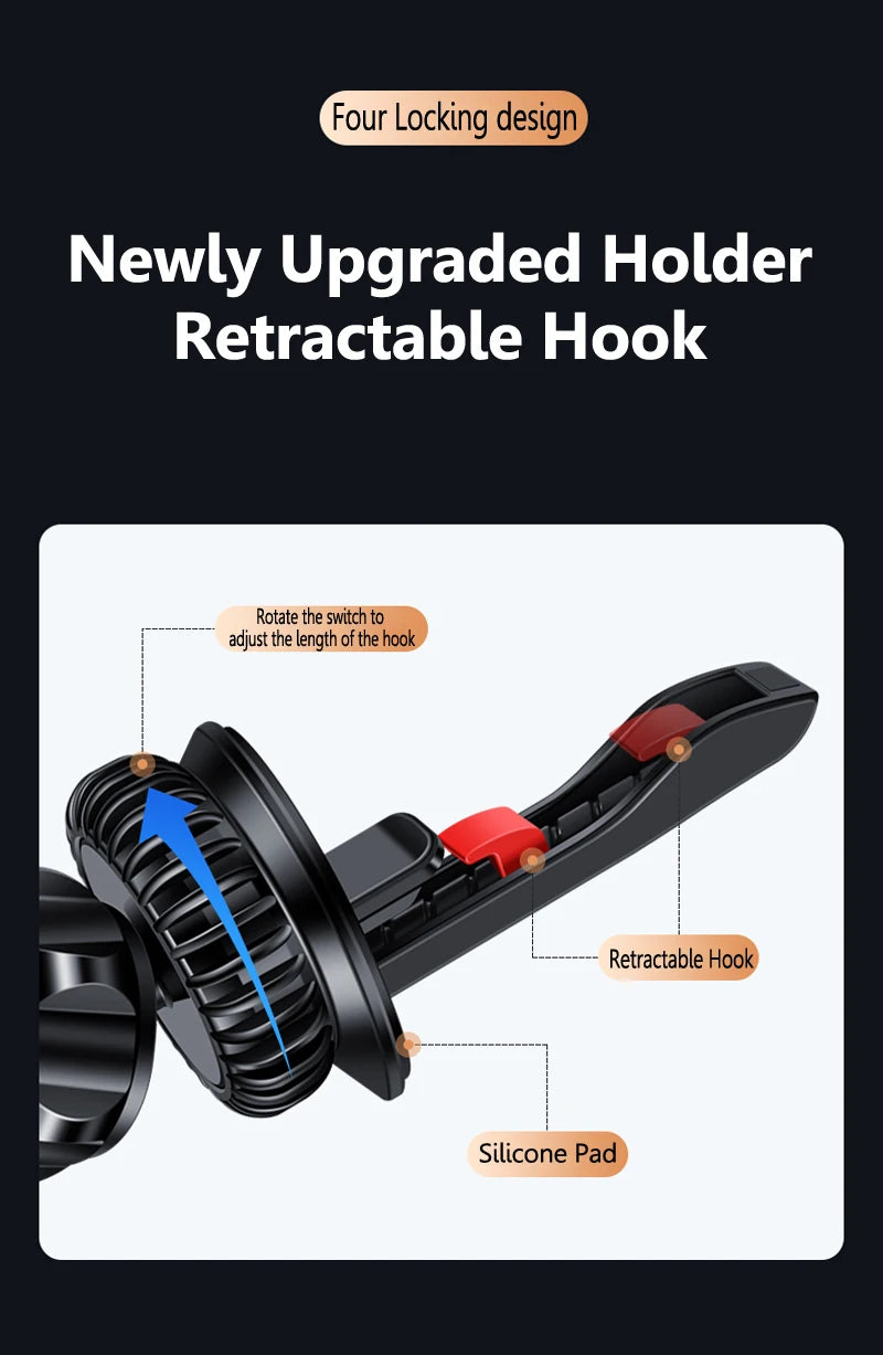 MagSafe Car Phone Mount - 360° Magnetic Air Vent Holder