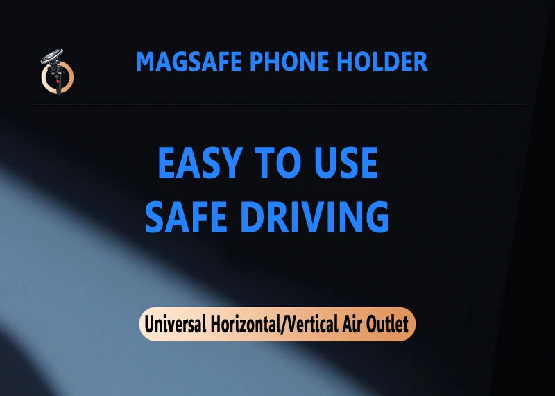 MagSafe Car Phone Mount - 360° Magnetic Air Vent Holder