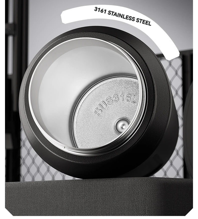 Insulated Sports Water Bottle with Handle - 1L Stainless Steel