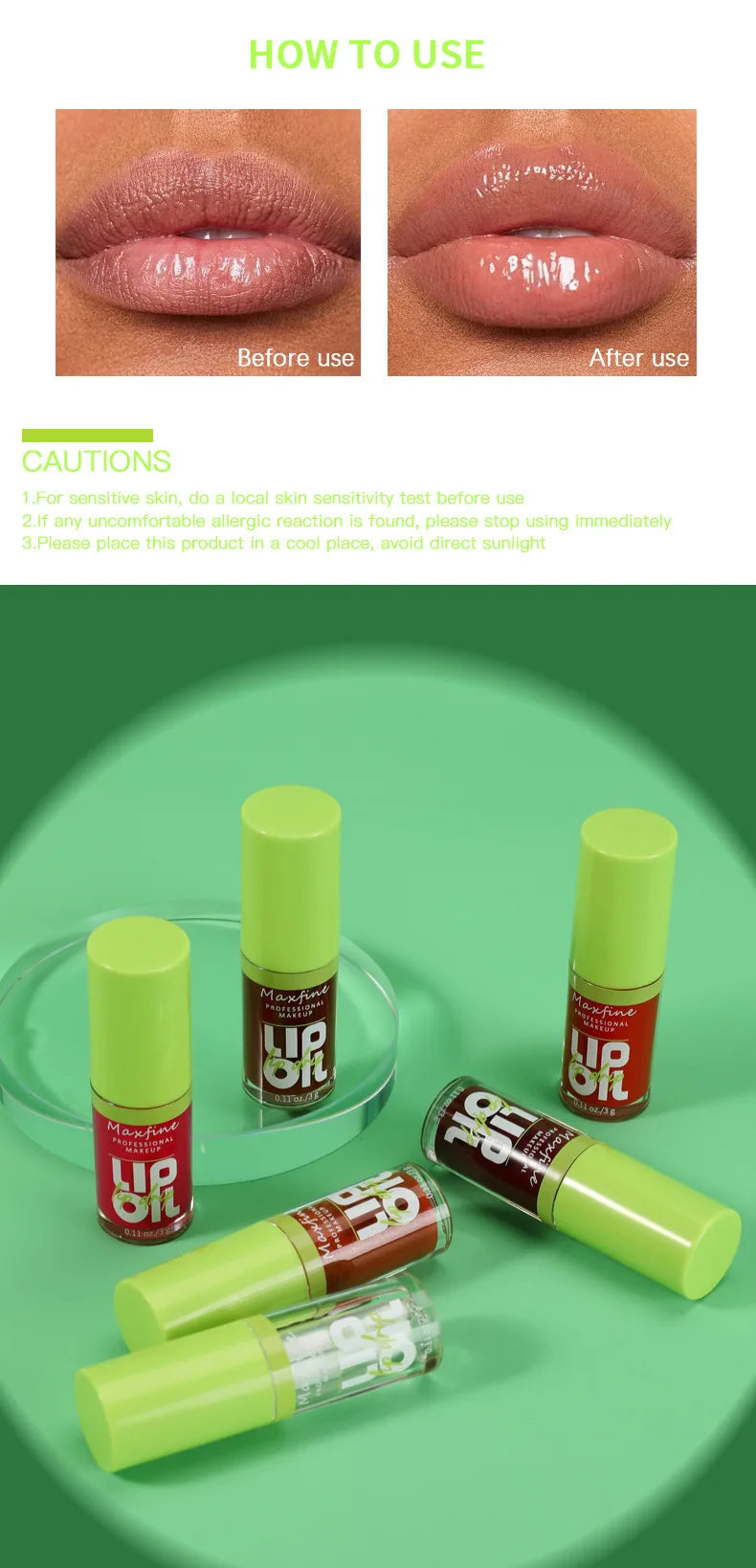 GlassGlow Lip Gloss Set (6 Shades)