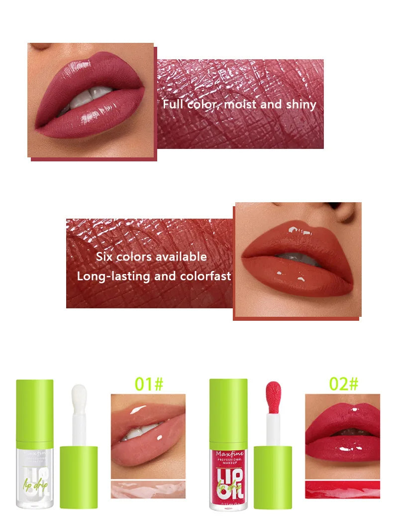 GlassGlow Lip Gloss Set (6 Shades)