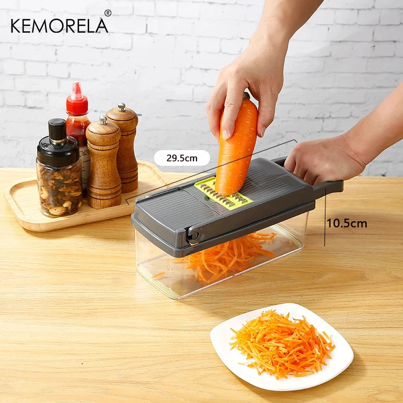 14-in-1 Multifunctional Vegetable Chopper - Kitchen Slicer & Dicer