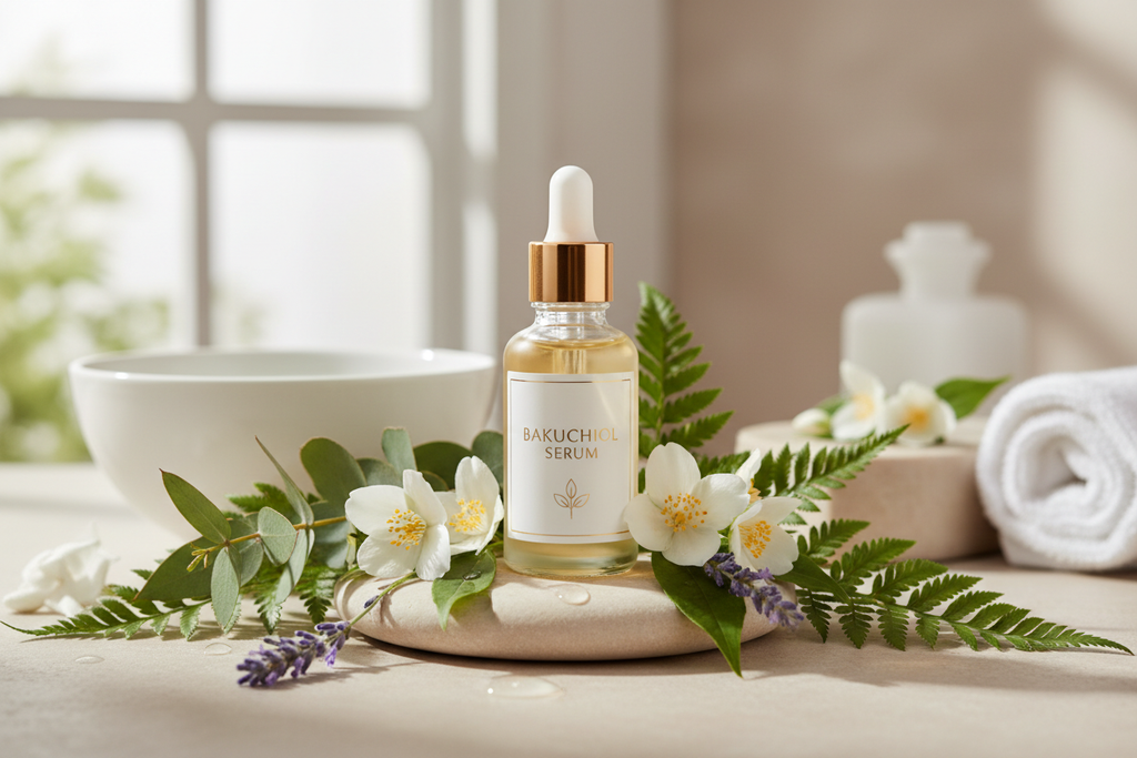 Bakuchiol Serum with natural botanical elements - vegan skincare
